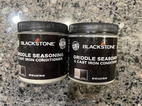 Blackstone Griddle Seasoning and Conditioner 2 Bottles of 2-In-1 ...