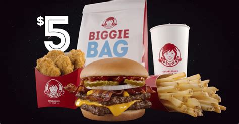 What comes in a Wendy's Biggie bag?