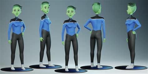 Star Trek Lower Decks D'Vana Tendi Fanart - Finished Projects - Blender Artists Community