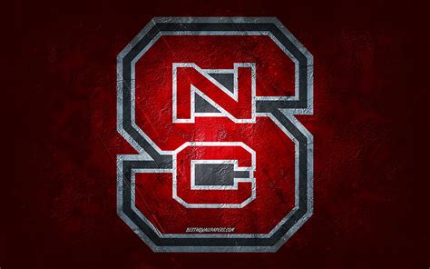 2K free download | NC State Wolfpack, American football team, red stone background, NC State ...