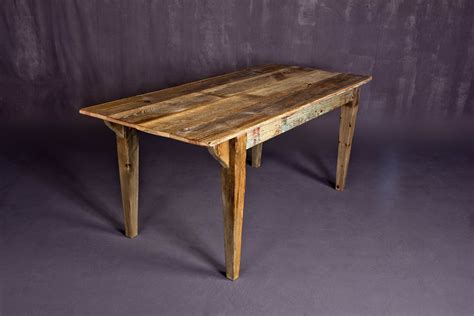 Reclaimed Barn Wood Dining Table | Dining table with bench, Dining table, Reclaimed wood dining ...