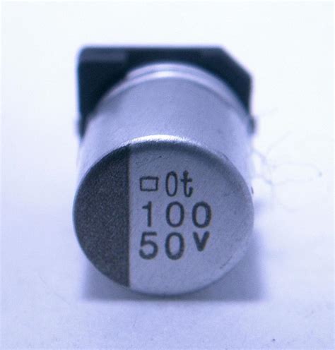 SMT Aluminum Capacitor - 100uF @ 50v | NightFire Electronics LLC