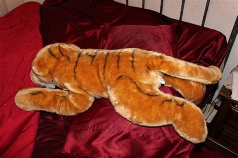 37" LARGE Bengal Tiger Plush Stuffed Animal Rainforest Cafe IN NICE ...