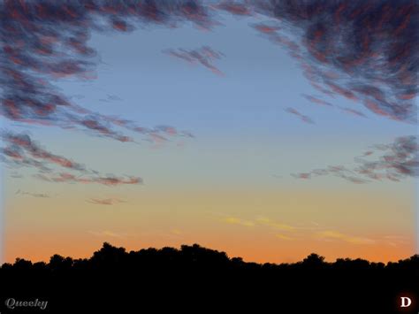 Sunset with clouds ← a landscape Speedpaint drawing by Def333 - Queeky - draw & paint