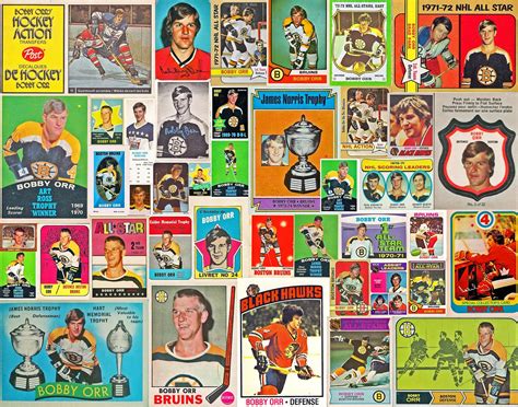 Bobby Orr Hockey Cards: Bobby Orr Hockey Card Collage