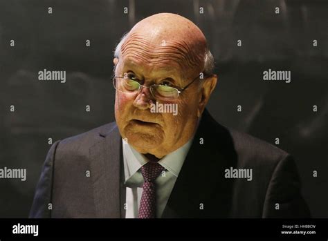 Nobel Peace Prize winner FW de Klerk addresses the Trinity College Law Society after he was ...