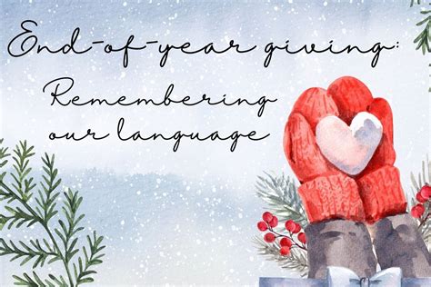 Holiday letter 2023: Remembering our language | Tapestry Farms | Quad ...