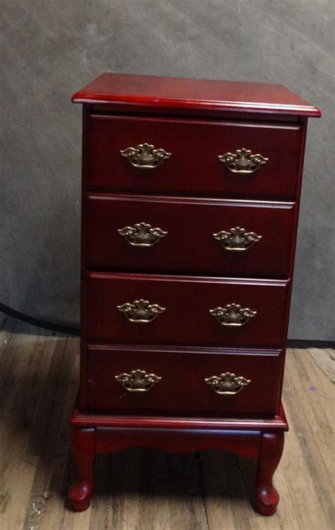 At Auction: 2 Drawer Cherry Wood File Cabinet