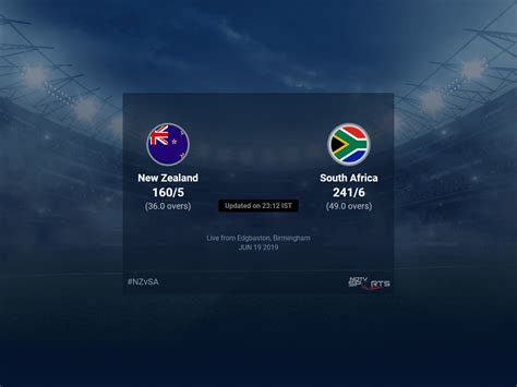 New Zealand vs South Africa live score over Match 25 ODI 31 35 updates ...