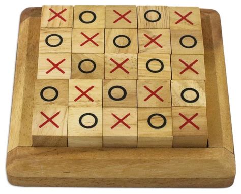 Extreme Tic-Tac-Toe Wood Game, Thailand - Transitional - Board Games ...