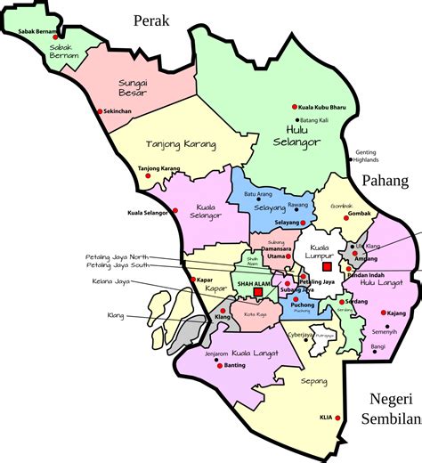 Peta Area Selangor My Maps - Riset