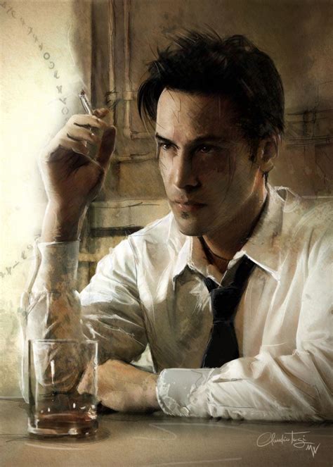 'Constantine' Poster, picture, metal print, paint by Claudio Tosi | Displate | Keanu reeves ...