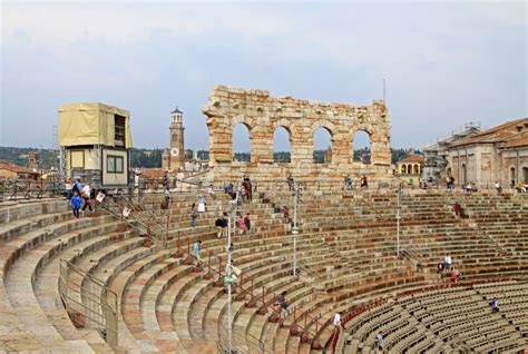 Inside the Verona Arena As they Build the Stage for Concerts Editorial ...