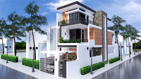 Sketchup Sample House Design Free Download - House Sketchup Modeling Samphoas Plan Idea Modern ...