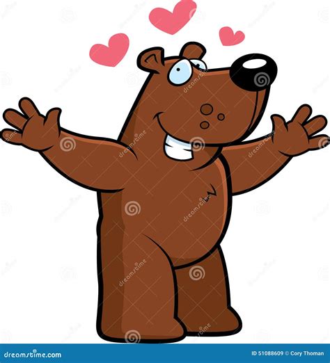 Cartoon Bear Hug stock vector. Illustration of animal - 51088609