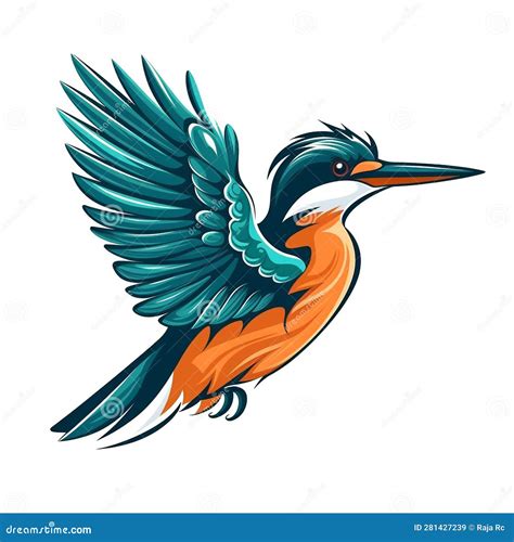 Kingfisher logo stock illustration. Illustration of elements - 281427239