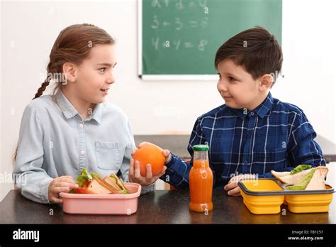 Kids Sharing Food