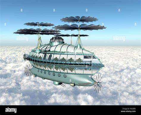 Fantasy airship hi-res stock photography and images - Alamy