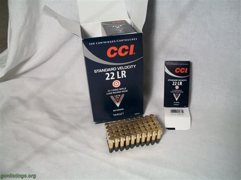 Gunlistings.org - Ammo 22 LR CCI Standard Velocity