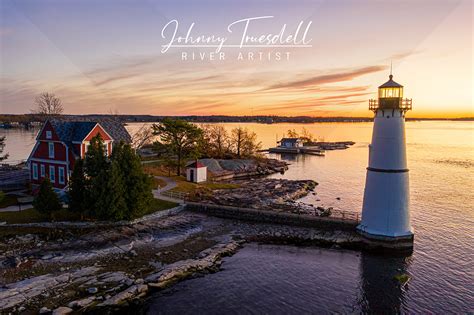 Twilight At Rock Island Lighthouse - Johnny Truesdell - 1000 Islands ...