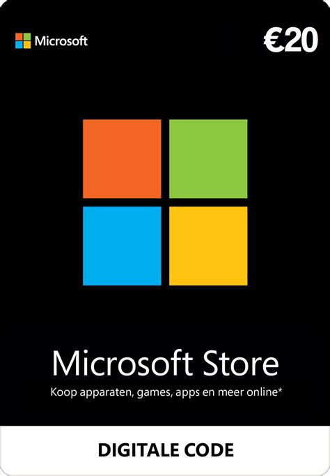 Microsoft Gift Card 20 euro - Direct Digitaal Geleverd