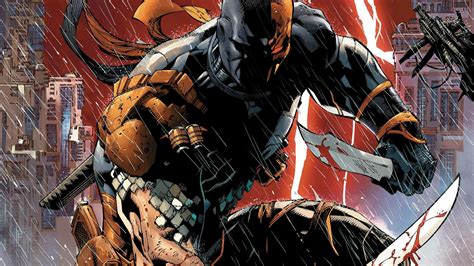 HD Wallpaper of Deathstroke: Slade Wilson in Action