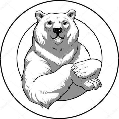 White bear — Stock Vector © stepangil7 #60985075