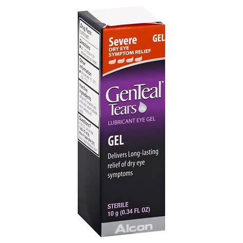 GenTeal Tears Severe Lubricant Eye Gel - Shop Eye Drops & Lubricants at ...