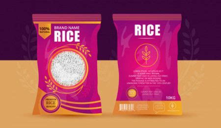 Rice Bag Packaging Design Vector - Download Graphics & Vectors