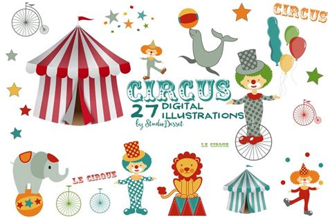 Circus Clipart Illustrations