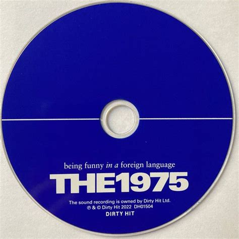 The 1975 - ‘Being Funny in a Foreign Language’ CD in 2024 | Cd design ...