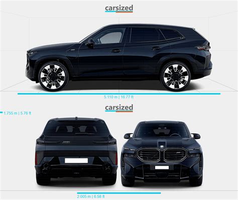 BMW XM 2022-present Dimensions Side View