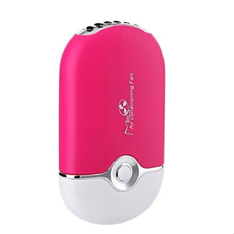 ESUMIC Portable Mini Air Conditioner Travel Handheld USB Rechargeable Cooling Fan for Summer ...