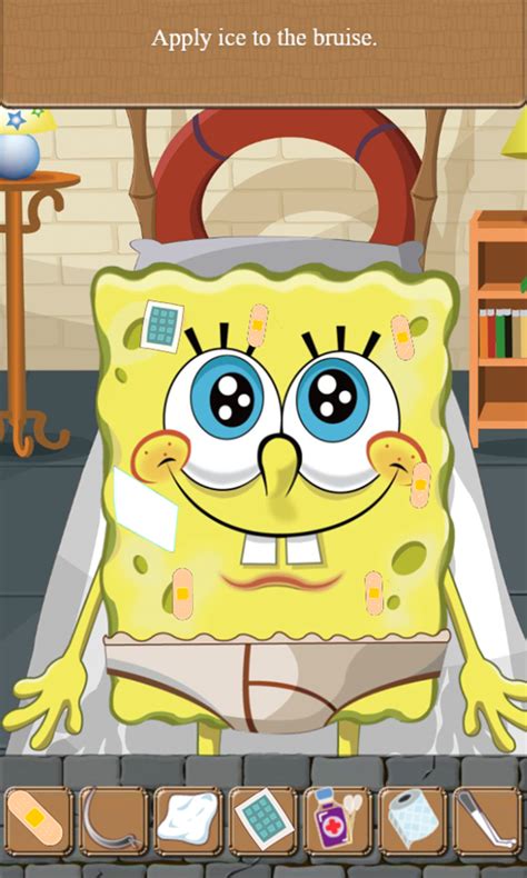 🕹️ Play SpongeBob Doctor Game: Free Unblocked Operation Inspired First ...