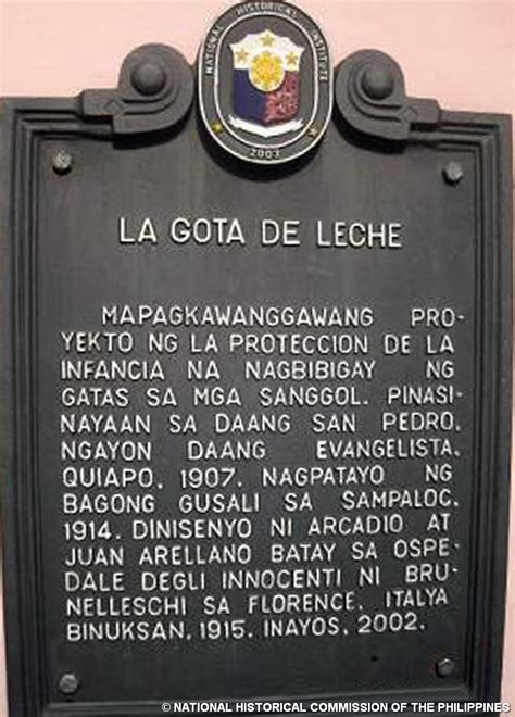 National Registry of Historic Sites and Structures in the Philippines: La Gota De Leche