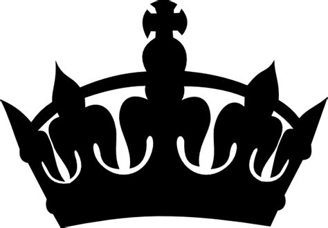 Black Royal Crown Silhouette Clip Art at Clker.com - vector clip art ...