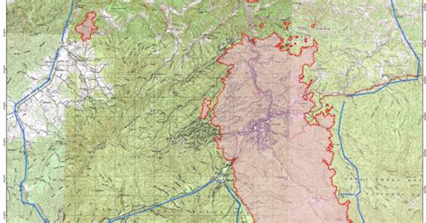 The Smoky Mountain Hiking Blog: Map of Gatlinburg Fire Impact Area