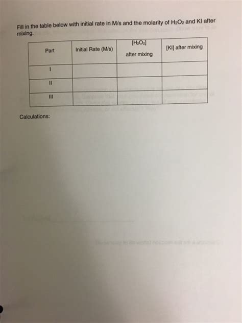 Solved REPORT SHEET: DECOMPOSITION OF HYDROGEN PEROXIDE DATA | Chegg.com