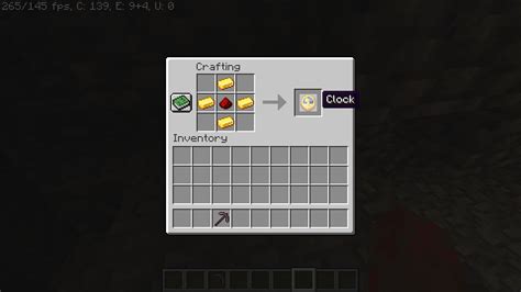 Minecraft Clock Recipe