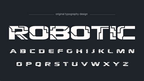 Robot Font Vector Art, Icons, and Graphics for Free Download