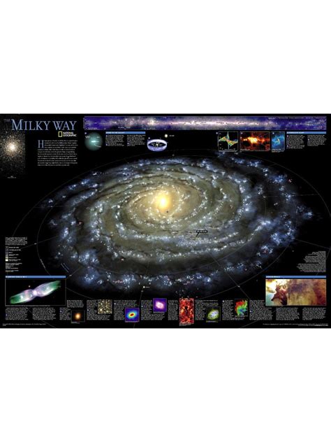 Milky Way Galaxy Map Poster Wall Art Home Decor - Etsy