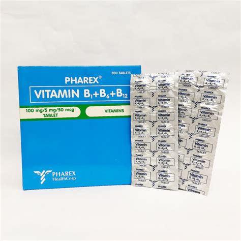 PHAREX VITAMIN B COMPLEX TABLETS 10'S - Iloilo Supermart Online- Aton ...