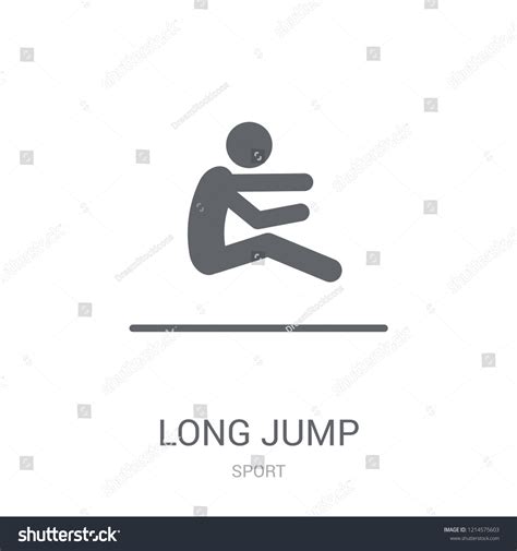 Long Jump Icon Trendy Long Jump Stock Vector (Royalty Free) 1214575603