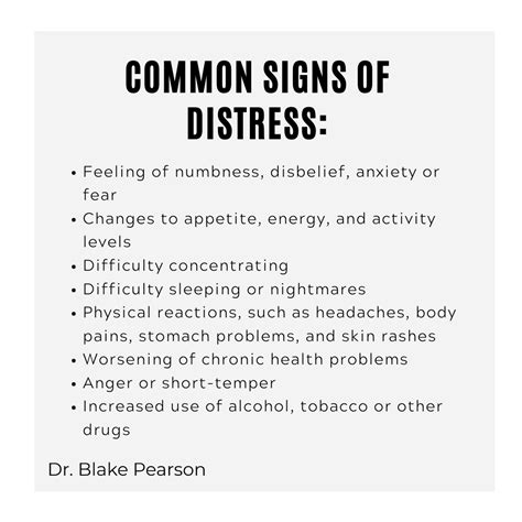 Common Signs of Distress - Remember the Five M's — Greenly Medical Consulting