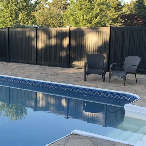 Blackline HHP - Black Vinyl Solid Privacy Fence