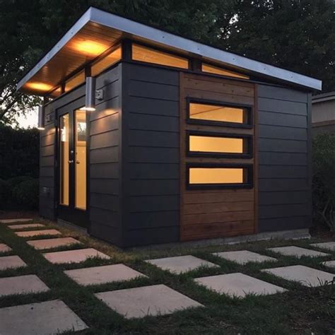 10x12 Modern Kwik Room, She Shed by Kanga Room Systems. Denton, TX 2016 | Backyard house, Modern ...