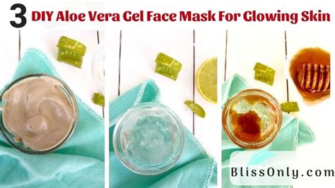 Top 3 DIY Aloe Vera Gel Face Mask For Glowing Skin - BlissOnly