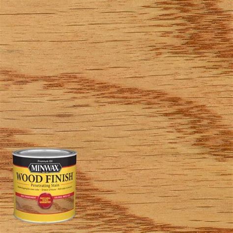 Minwax 222304444 Penetrating Wood Stain Wood Finish Semi-Transparent Colonial Maple Oil-Based 0. ...