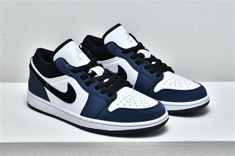 Air Jordan 1 Low White/Black-Midnight Navy 309192-101 - FavSole.com