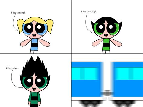 (REQUEST) PPG x asdfmovie - I like trains by AldrineRowdyruffBoy on DeviantArt